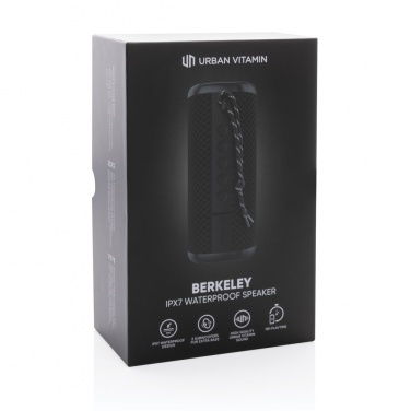 Logo trade promotional merchandise photo of: Urban Vitamin Berkeley IPX7 waterproof 10W speaker