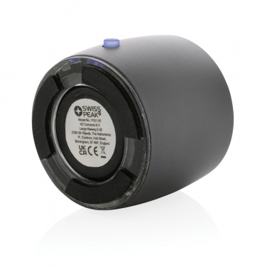 Logo trade corporate gifts image of: Swiss Peak RCS recycled aluminum 3W bass speaker