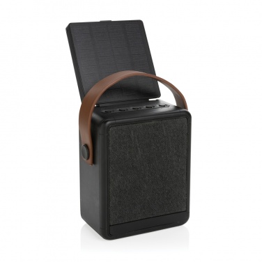 Logo trade promotional gift photo of: Skywave RCS recycled plastic solar speaker 12W
