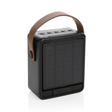 Logo trade promotional gifts image of: Skywave RCS recycled plastic solar speaker 12W