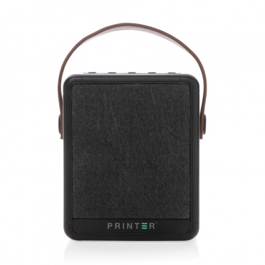 Logo trade promotional merchandise photo of: Skywave RCS recycled plastic solar speaker 12W