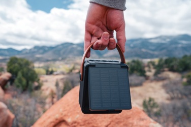 Logotrade promotional merchandise picture of: Skywave RCS recycled plastic solar speaker 12W