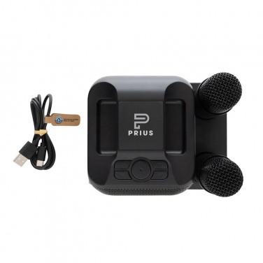 Logotrade promotional merchandise picture of: Singvibe RCS recycled plastic karaoke set with double mic