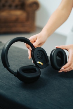 Logo trade promotional gifts picture of: Irvine RCS recycled and repairable ANC wireless headphone
