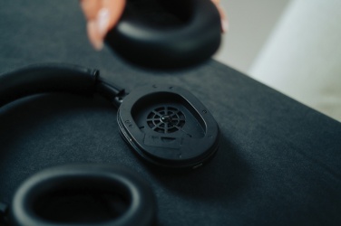 Logo trade advertising products image of: Irvine RCS recycled and repairable ANC wireless headphone