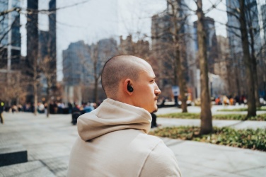 Logotrade corporate gift picture of: Lakewood RCS recycled and repairable wireless earbuds