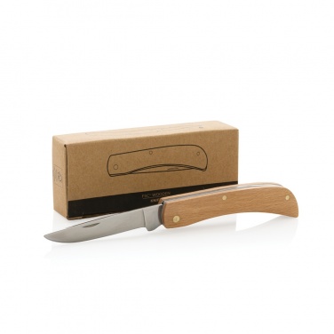 Logo trade business gifts image of: Wooden knife