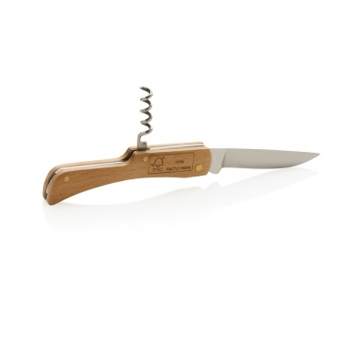 Logotrade corporate gift picture of: Wooden knife with bottle opener