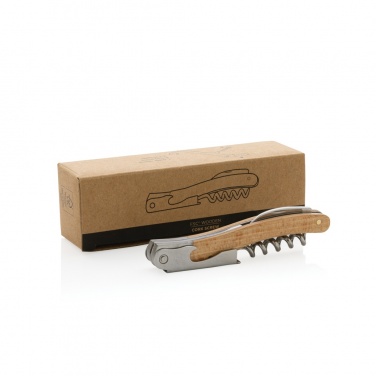 Logo trade business gift photo of: Wooden Corkscrew