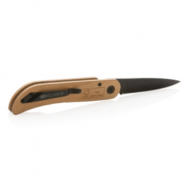 Logo trade promotional item photo of: Nemus Luxury Wooden knife with lock
