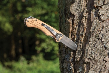 Logo trade promotional gifts image of: Wooden outdoor knife