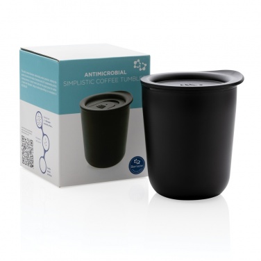 Logo trade promotional giveaways image of: Simplistic antimicrobial coffee tumbler