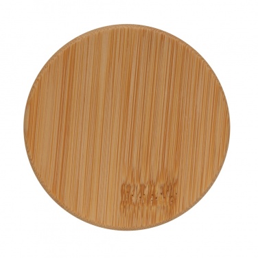 Logotrade promotional item image of: Double wall borosilicate glass with bamboo lid 250ml 2pc set
