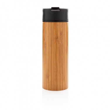 Logotrade promotional product image of: Bogota vacuum bamboo coffee mug