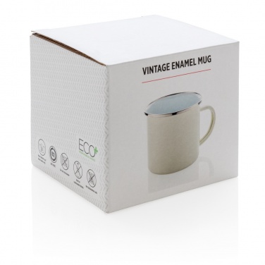 Logo trade promotional items image of: Vintage enamel mug
