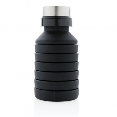 Logotrade promotional merchandise photo of: Leakproof collapsible silicone bottle with lid