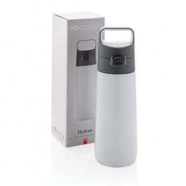 Logo trade promotional merchandise picture of: Hydrate leak proof lockable vacuum bottle