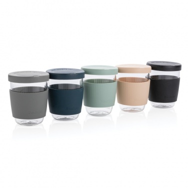 Logotrade promotional items photo of: Ukiyo borosilicate glass with silicone lid and sleeve