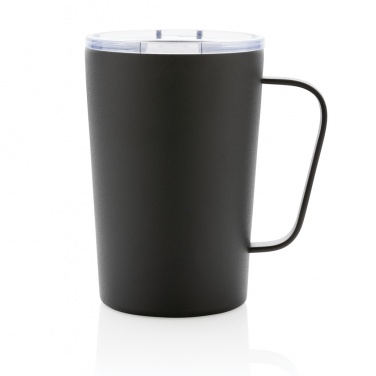 Logotrade promotional gift image of: RCS Recycled stainless steel modern vacuum mug with lid