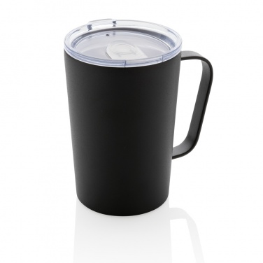 Logotrade corporate gift picture of: RCS Recycled stainless steel modern vacuum mug with lid