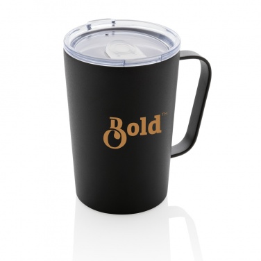 Logo trade advertising products image of: RCS Recycled stainless steel modern vacuum mug with lid