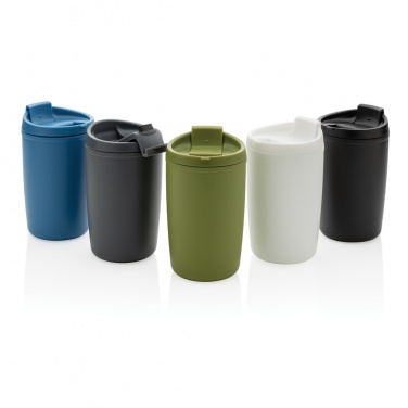Logo trade promotional merchandise picture of: GRS Recycled PP tumbler with flip lid