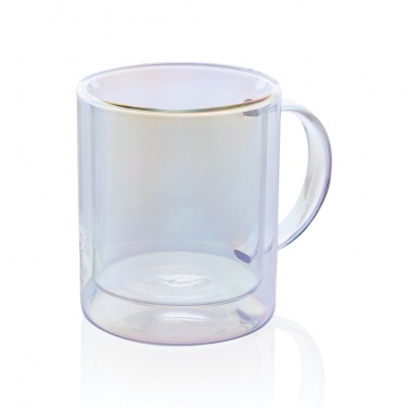Logotrade promotional giveaway picture of: Deluxe double wall electroplated glass mug