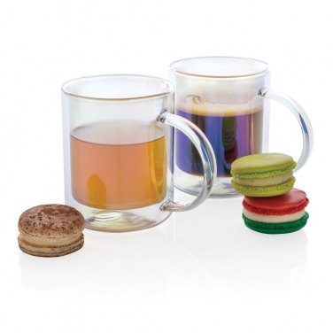 Logotrade business gifts photo of: Deluxe double wall electroplated glass mug