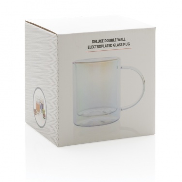 Logotrade corporate gift picture of: Deluxe double wall electroplated glass mug