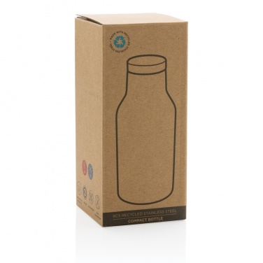 Logo trade promotional item photo of: RCS Recycled stainless steel compact bottle
