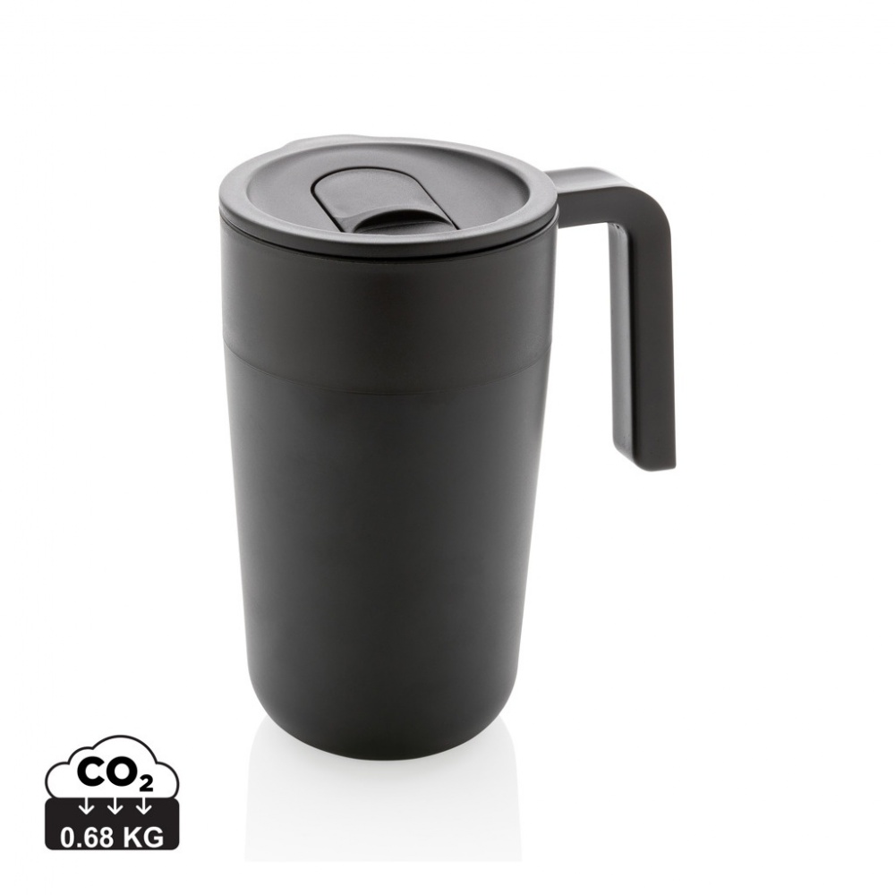 Logotrade promotional merchandise photo of: GRS Recycled PP and SS mug with handle