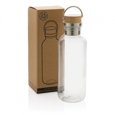 Logotrade advertising product image of: RCS RPET bottle with bamboo lid and handle