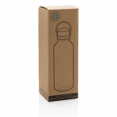 Logotrade promotional giveaway image of: RCS RPET bottle with bamboo lid and handle