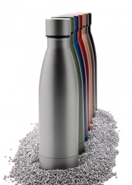 Logo trade corporate gifts picture of: RCS Recycled stainless steel solid vacuum bottle