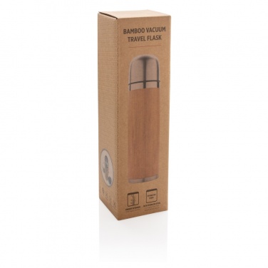 Logotrade business gifts photo of: Bamboo vacuum travel flask