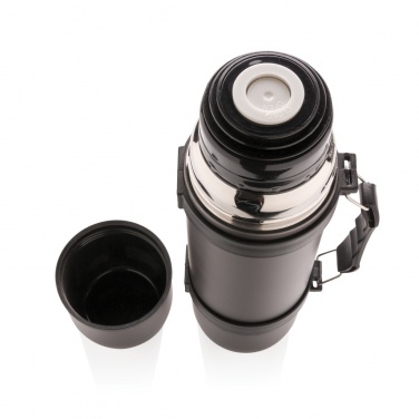 Logo trade business gifts image of: Vacuum flask with 2 cups