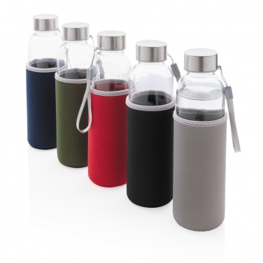 Logo trade promotional giveaway photo of: Glass bottle with neoprene sleeve