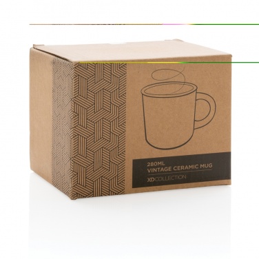 Logo trade corporate gifts image of: Vintage ceramic mug 280ml