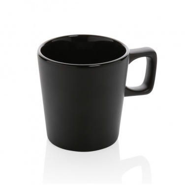 Logo trade promotional giveaways picture of: Ceramic modern coffee mug 300ml