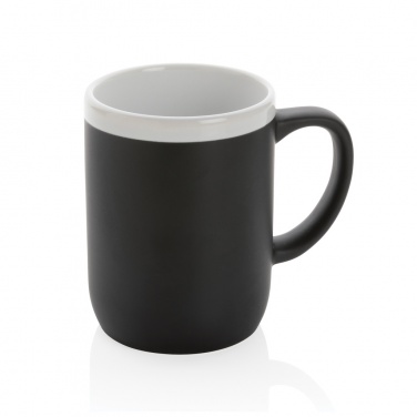 Logo trade promotional giveaway photo of: Ceramic mug with white rim 300ml