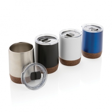 Logo trade promotional gifts picture of: RCS Re-steel cork small vacuum coffee mug