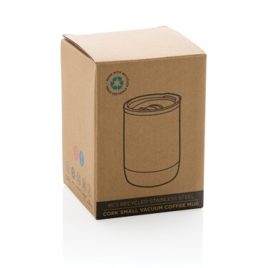 Logotrade promotional merchandise picture of: RCS Re-steel cork small vacuum coffee mug