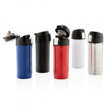 Logo trade promotional item photo of: RCS Recycled stainless steel easy lock vacuum mug