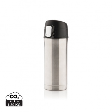 Logotrade promotional merchandise photo of: RCS Recycled stainless steel easy lock vacuum mug