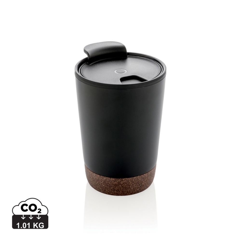 Logo trade promotional products image of: GRS RPP stainless steel cork coffee tumbler