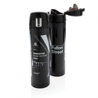 Logo trade promotional merchandise picture of: RCS Re-steel easy lock vacuum flask