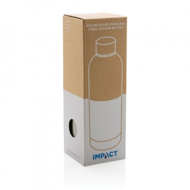 Logotrade promotional giveaway image of: RCS Recycled stainless steel Impact vacuum bottle