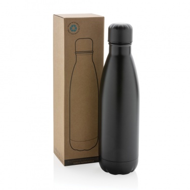 Logo trade promotional products image of: Eureka RCS certified re-steel single wall water bottle