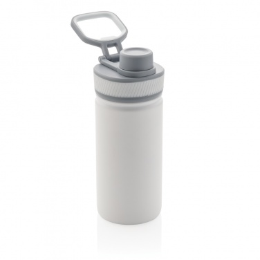 Logo trade promotional gifts picture of: Vacuum stainless steel bottle with sports lid 550ml