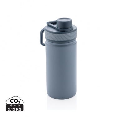 Logo trade business gift photo of: Vacuum stainless steel bottle with sports lid 550ml